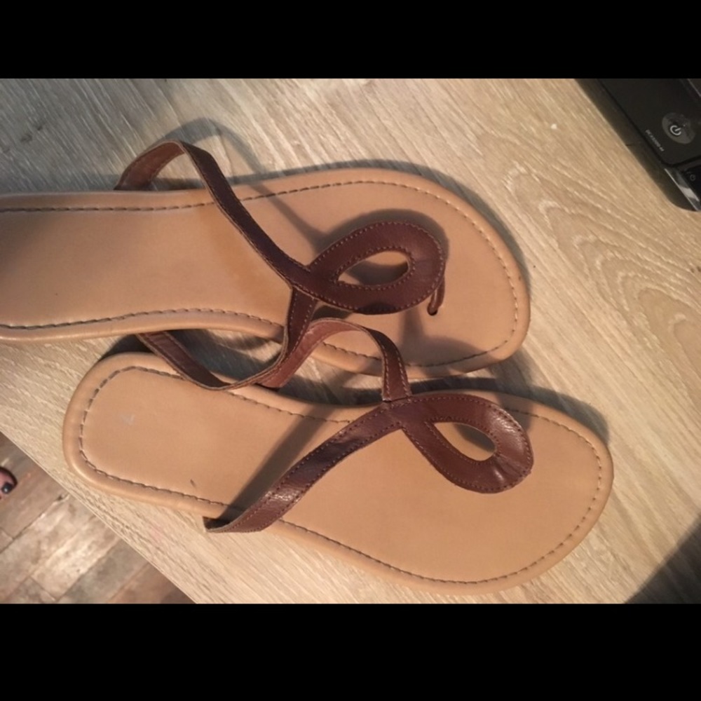 Brown simple sandals